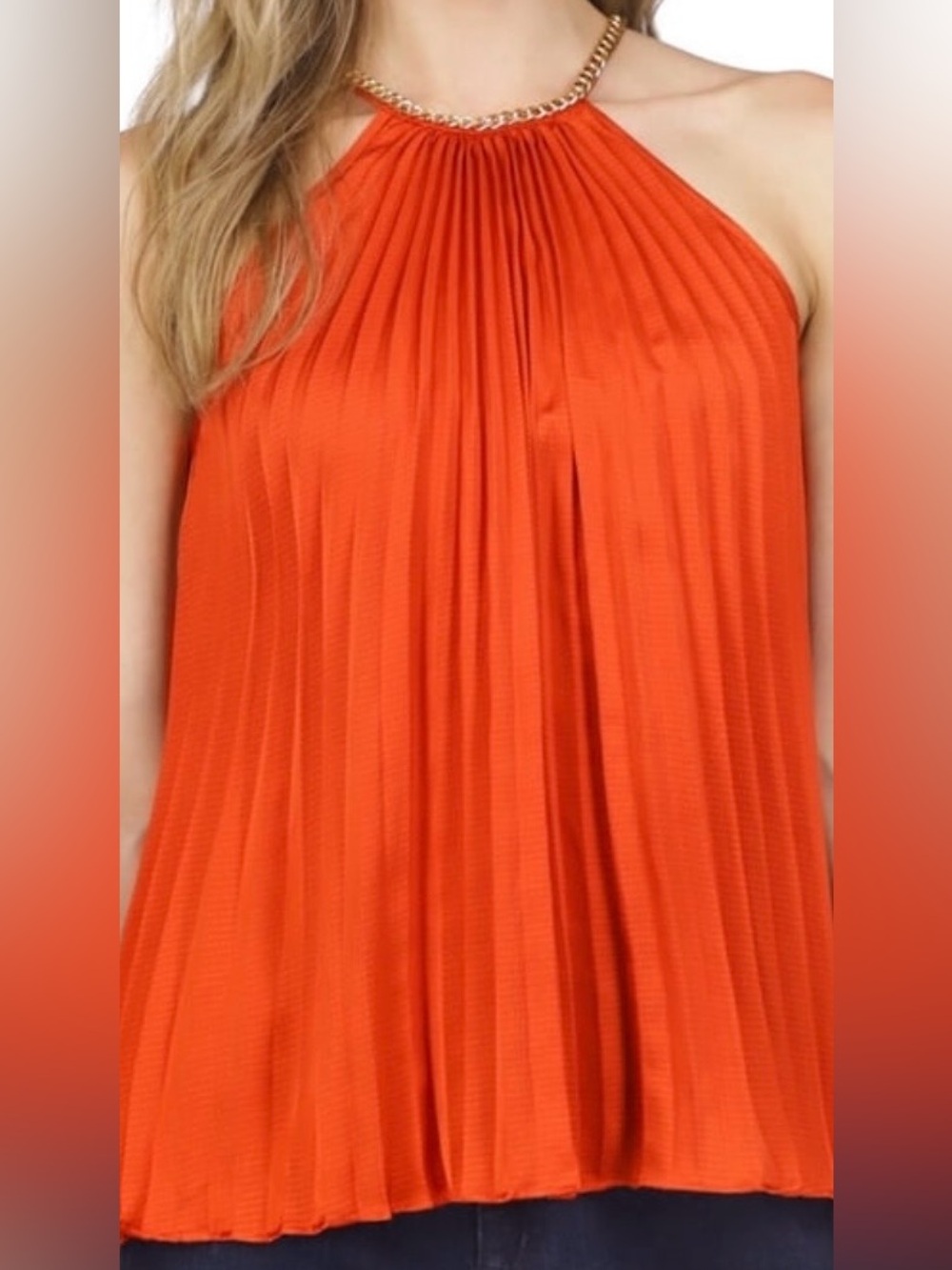 Michael Kors Vibrant Orange Top